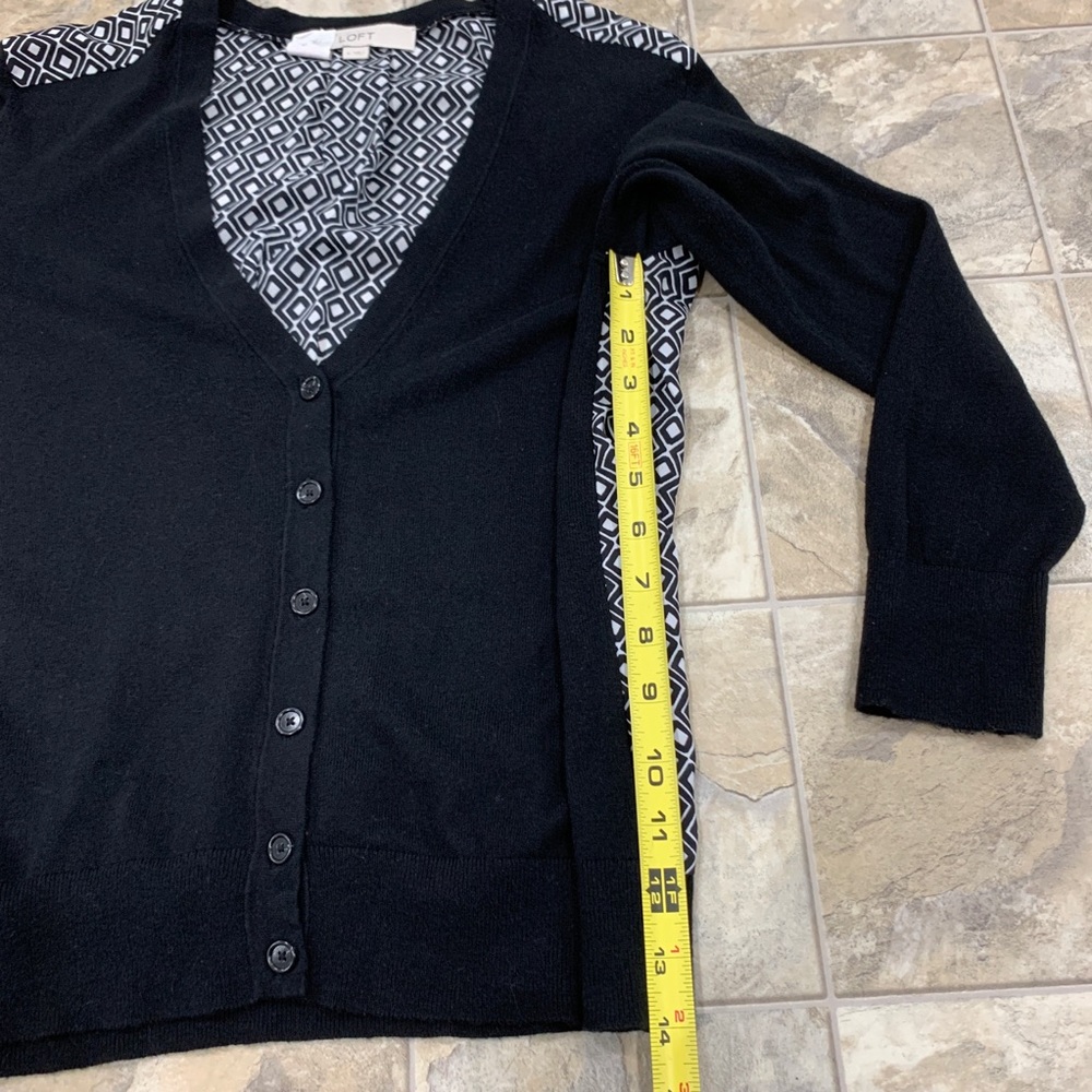 Loft Patterned Back Cardigan - image 8